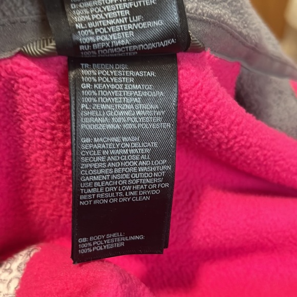 The North Face, zip up fleece jacket. Small/Petite - Picture 6 of 6